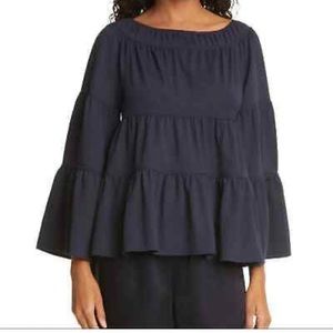 Rebecca Taylor Navy Blouse